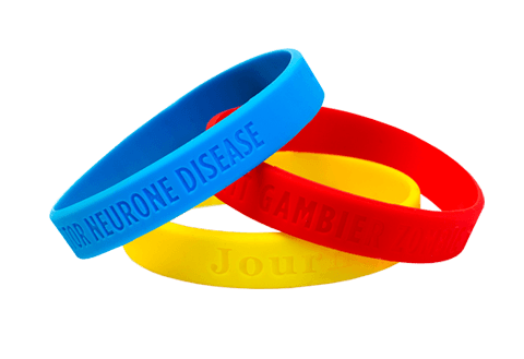 Custom printed silicone wristbands with logos